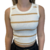 Cropped Regata Feminino Listrado Ribana Canelado Moda Verão - GIP.E-COMMERCE