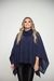 Poncho Feminino Inverno de Trico Gola Alta - comprar online