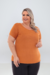 Blusa Suede Feminina Manga Curta Plus Size na internet