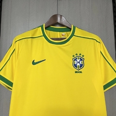 Camisa Retrô Seleção Brasil Copa 98 Remake na internet