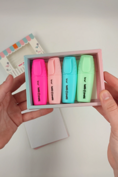 Resaltadores Mini Con Aroma Colores Pastel X4 - comprar online
