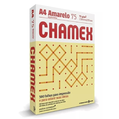 Resma Chamex A4 Amarillo de 75grs. 500 Hjs.
