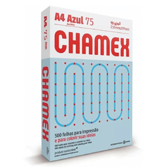 Resma Chamex A4 Celeste de 75grs. 500 Hjs.