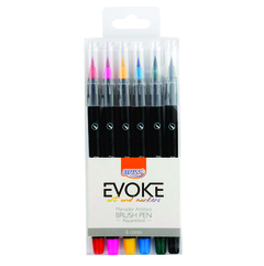 Marcador Evoke Brush Pen 6 Colores