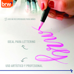 Marcador Evoke Brush Pen 6 Colores Pastel en internet