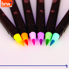 Marcador Evoke Brush Pen 6 Colores Pastel - EYPAPEL