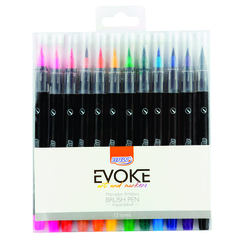 Marcador Evoke Brush Pen 12 Colores