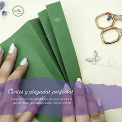 20 hojas a4 VERDE INGLES 180 GRS - Papelina by Adorie - tienda online