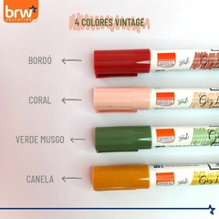 Tiza Líquida Brw Soul, 6 Mm, Colores Vintage 4 colores - tienda online
