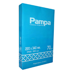 Resma Pampa 22x34 cm de 70grs. 500 Hjs