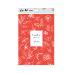 20 hojas a4 ROJO TOMATE 180 GRS - Papelina by Adorie