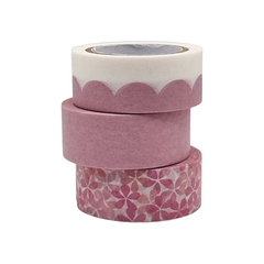 Washi Tape Pink 15 Mm X 5 Mts X 3 Unidades - comprar online