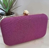 Clutch Texturizada Uva com Corrente Dourada Ct011