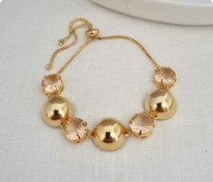 Pulseira em Banho Dourado Pu 042