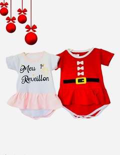 Combo - Bodys Bebê Menina Natal e Ano Novo