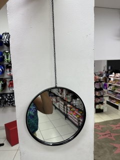 Espelho com Moldura e cordão 22cm - comprar online