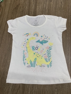 Camiseta Menina Infantil Girafa