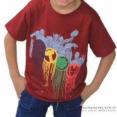 Camiseta Vingadores Vinho Infantil - comprar online