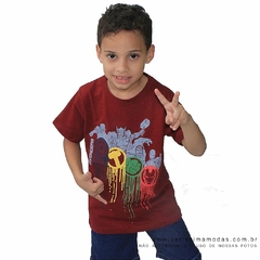 Camiseta Vingadores Vinho Infantil