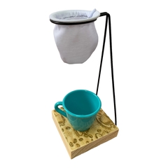 Mini coador de café (suporte e coador pano)
