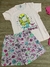 Conjunto infantil T-shirt e short feminino - loja online