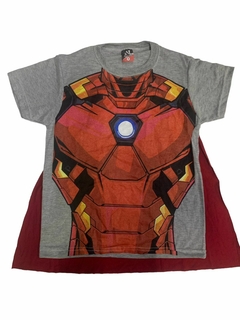 Camiseta Infantil Super Heroi Com Capa na internet
