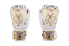 Guantes Blancos Calavera Mexicana