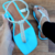 Sandália Strass Azul - comprar online