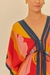 Vestido curto lenço costela de cor na internet