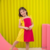 Ref.: 411 Vestido Bicolor Amarelo Pink - comprar online
