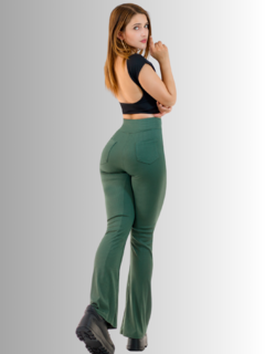 Legging de Mujer Casual o Deportivo Corte Acampanado con Bolsillos - tienda en línea