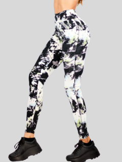 Legging Deportivo de Mujer Push Up Diseño Jaspeado en Colores - MALABIS