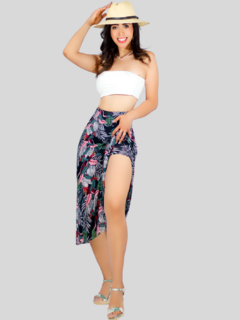 FALDA SHORT DE MUJER MIDI CON ESTAMPADOS