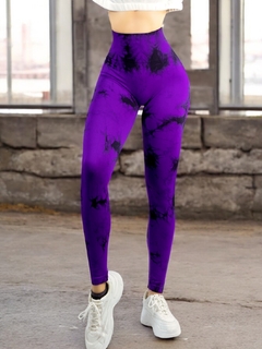 Leggings Deportivos Tie-Dye Mujer para Yoga y Gym: Comodidad y Estilo - tienda en línea