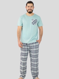 Pijama de Hombre, 2 Piezas de Pantalón y Playera