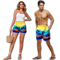 Set De 2 Shorts De Trajes De Baño De Hombre Mujer En Pareja - tienda en línea