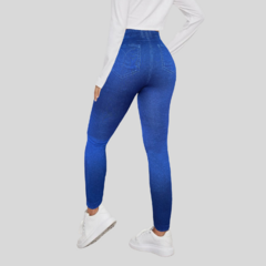 Set 2 Mallones Mujer Mezclilla Stretch Leggins Mayon Mallas - MALABIS