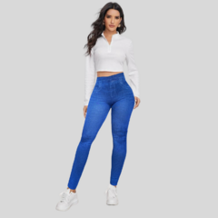 Set 2 Mallones Mujer Mezclilla Stretch Leggins Mayon Mallas en internet