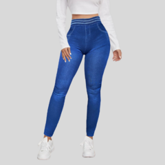 Set 2 Mallones Mujer Mezclilla Stretch Leggins Mayon Mallas en internet