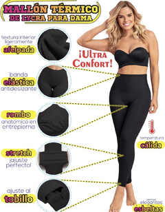 Mallones Termicos Mujer Pantalones Termicos Leggings Negro