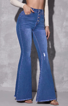 Pantalon acampanado sales
