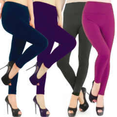 Set 4 Mallones Mujer Térmico Stretch Leggins Mayon Mallas - comprar en línea