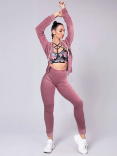 Conjunto Pants Mujer Sudadera Y Pant Aterciopelado Set Dama - tienda en línea