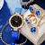 Relógios de Pulso Feminino -Azul- 4 Pçs - c/ Caixa na internet