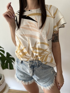 Blusa lino estampada - Karma Mayorista