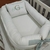 Ninho Redutor Moisés para Bebê Personalizado Off White com Verde Exclusive - Bebê Enxovais