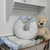 Almofada Amamentação Para Meninos Azul Bebê com Caqui Claro Luxo Nervuras Poa - comprar online