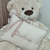 Almofada Decorativa Personalizada Rose com Linho para Meninas - Bebê Enxovais