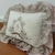 Almofada Decorativa para Meninas Luxo Coroa Floral Rose Renda - comprar online