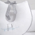 Almofada Amamentação Personalizada Branco com Cinza Chambray Slim - comprar online